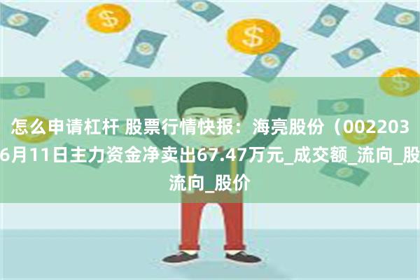 怎么申请杠杆 股票行情快报：海亮股份（002203）6月11日主力资金净卖出67.47万元_成交额_流向_股价