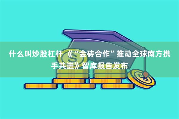 什么叫炒股杠杆 《“金砖合作”推动全球南方携手共进》智库报告发布