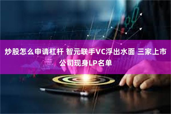 炒股怎么申请杠杆 智元联手VC浮出水面 三家上市公司现身LP名单